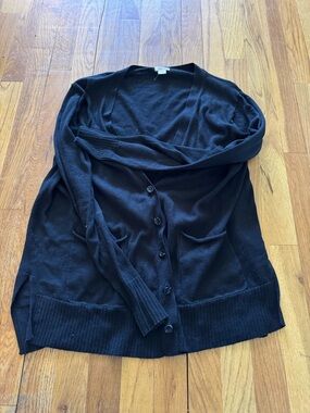 Mossimo Supply Co. Black Button-Front Women's Cardigan